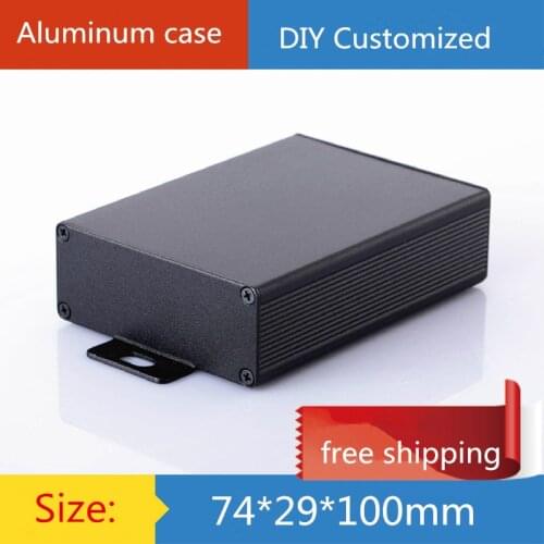 74 * 29 * 100mm Mini Aluminum Electronic Components PCB Circuit Board Amplifier Case / AMP Shell/ DIY Box