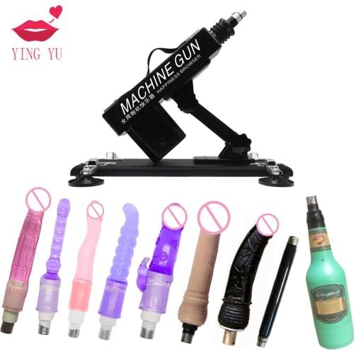 YINGYU Automatic Updated Sex Machine with 6 Different Size Balls Dildos Love Machine Gun Sex Toys for Women Sex Products