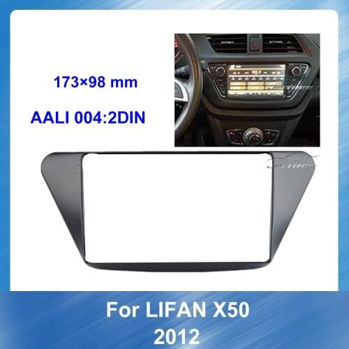 Car CD Radio Fascia Surround Panel for LIFAN X50 2012 With Emergency Light Board Car Dvd Frame Panel Dash Mount Installation
