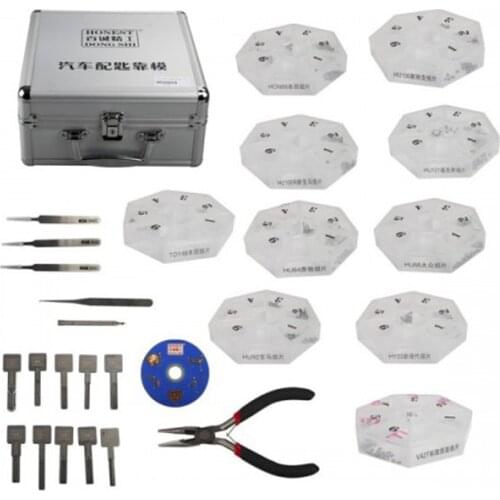 Original Honest 10 in 1 Auto Locksmith Tool Car Key Moulds for Key Profile Duplicating Moulding Tool HU66 HU92 HY22 HU101 HU100