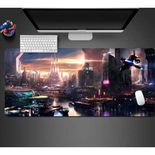 Best-selling High Quality Colorful Air City Large Rubber Mouse Pad Notebook Computer Gamer Cool Alfombrilla Raton Mouse Of Mats