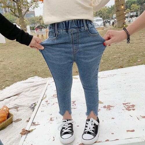 Kids Girls Skinny Jeans Pants Kids Clothing Casual Jeans Pants 2 4 5 6 7 8 Years Baby Girls Denim Pencil Pants Girls' Jeans
