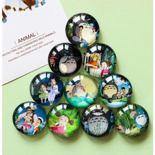 My Neighbor Totoro anime action figure prefect quality figurine glass fridge magnets Toys for children home decoration