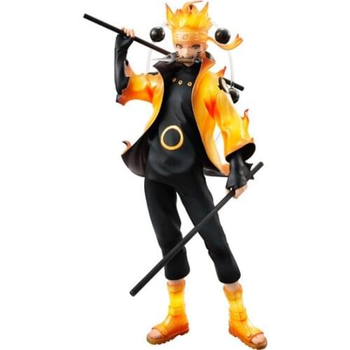 NARUTO Uzumaki Naruto Six Way Fairy Boxed Dolls Figures, toys, birthday gifts Car desk computer decoration
