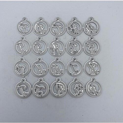 Metal Cutting Dies Scrapbooking Sphere English Letters for Album Paper DIY Gift Card Decoration Embossing Dies New 2021