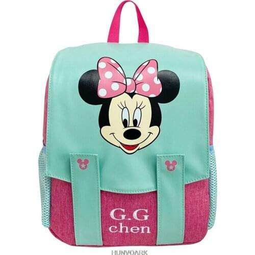 Lovely Children Backpack Minnie Kids 1-2 grade Students School Bags Cartoon fashion Boys and Girls Colorful Children Backpack