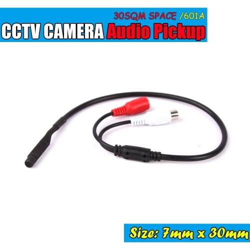 Mini Audio CCTV Microphone Surveillance Wide Range Sound Pickup Audio Monitor for Security Camera