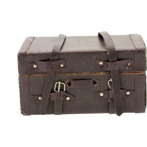 Miniature Suitcase Luggage Box Travel Case for 1: 6 1/12 Dollhouse Living Room