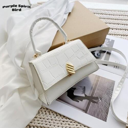 Purple Spirit Bird - Fashion Shoulder Bag designer Women crossbody bags Female Leather white hand bags for women brand 2021