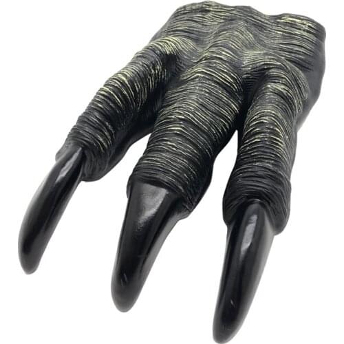 Soft Vinyl Rubber Animal Head Hand Puppet Figure Toys Gloves Model Dinosaur Gift Hand Puppet Toy for Children