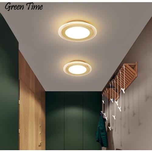 Modern Led Ceiling Lights For Living room Bedroom Dining room Corridor Light Indoor Ceiling Lamp Acrylic Gold Fixture Aisle Lamp