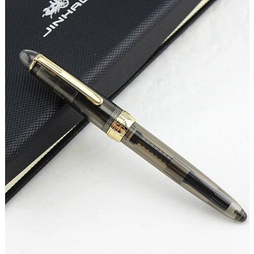 Transparent Fountain pen Metal Iraurita pens 0.5mm fine Stationery Office accessories school supplies penna stilografica 6618