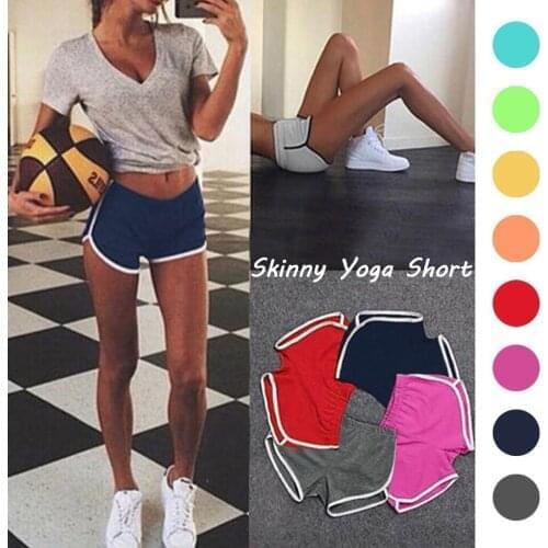 Gym Jogging Running Shorts Yoga Shorts Tummy Control Women High Waist Lifting Push Up Tight Sports Fitness Yoga Short Pant #YJ