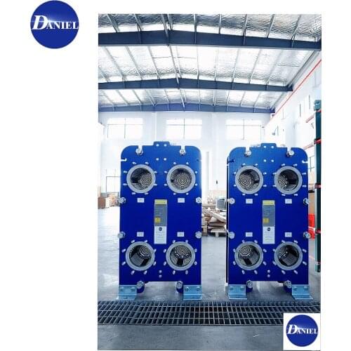 Hot water heat exchanger high-efficiency plate type high quality shell tube