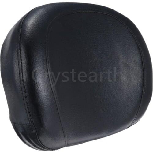 Universal Black Rear Passenger Sissy Bar Backrest Cushion Pad For Harley Yamaha Honda Suzuki Kawasaki Bobber Chopper Cruisers