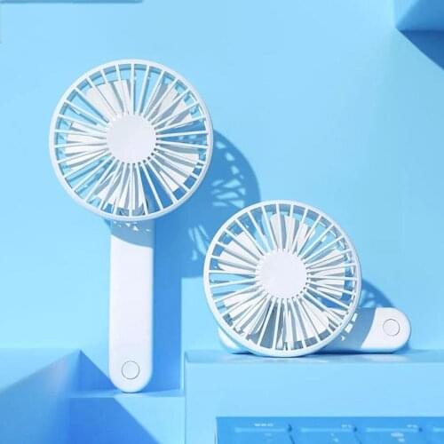 Xiaomi Mijia Handheld Fan Three Wind Speeds Portable Air Conditioner Fans USB Rechargeable Handheld Vertical Dual-Use Fold Fan