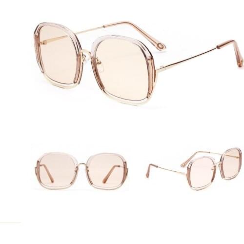 95015 half frame sunglasses female color fashion ocean lens manufacturers direct box sunglasses net red