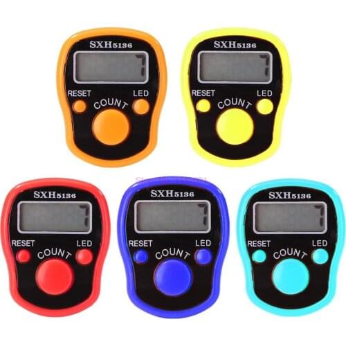 200pcs Mini Stitch Marker And Row Finger Counter LCD Electronic Digital Tally Counter For Sewing Knitting Weave Tool