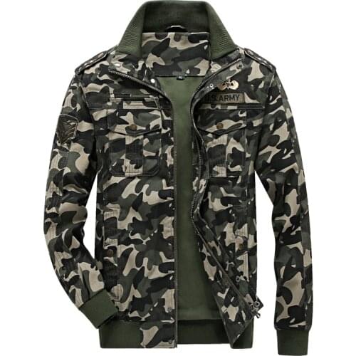 2020 New Camouflage Military Jacket Men Autumn Slim Fit Cotton Jackets Men Camo Army Coat Masculino Outdoor Cotton Plus size 6XL