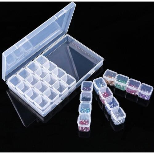 28/56 Slots Diamond Embroidery Box Diamond Painting Cross Stitch Tools Accessory boxes Case Useful Storage Boxes Organizer