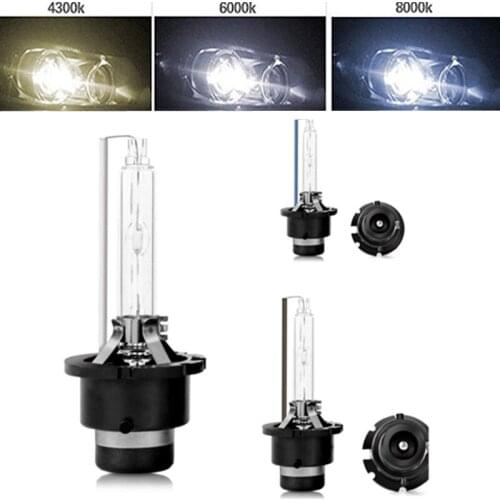 2x D4S HID Bulbs 35W HID Xenon Headlight Bulb With Metal Bracket Protection 4300K 6000K 8000K D4S XENON HID Auto Headlamp Light