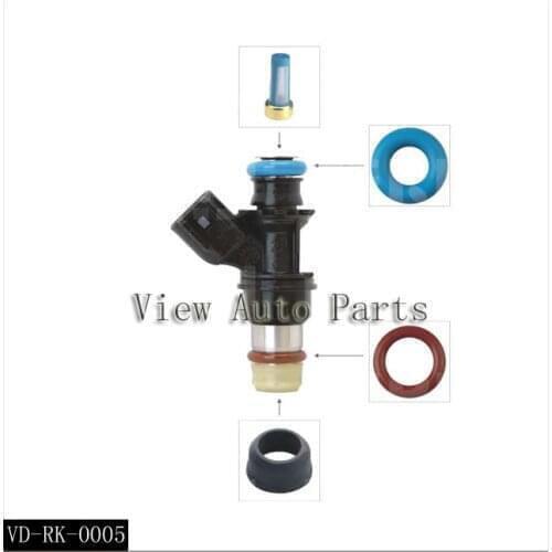 30 sets Fit for CHEVROLET GMC Fuel Injector Repair Kits Including Plastic Cap Micro Filter rubber orings seal VD-RK-0005