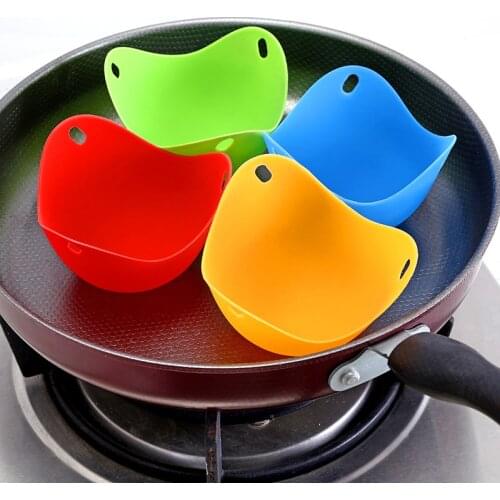 4pcs/set High Temperature Resistance Random Color Cookware Bowl Rings Style Egg Mold Kitchen Cooking Accessories Multi Purpose