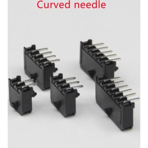 50PCS/1LOT Small 5557 Molex 3.0mm Connector Single Row Female Socket Staight/Curved needle for PC Notebook power 1*2 3 4 5 6Pin