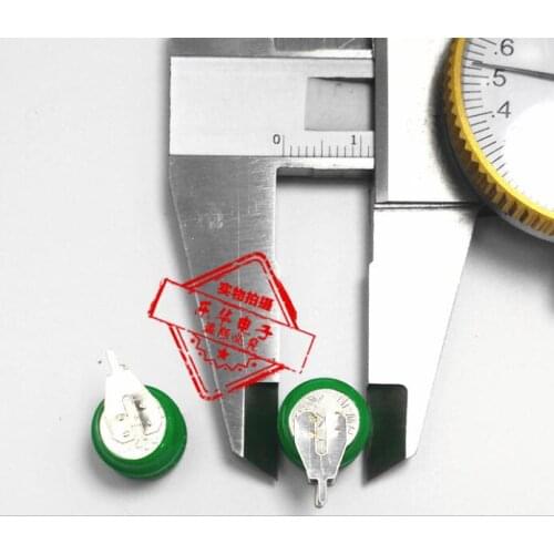 2pcs/lot Original Brand New 1.2V 40mAh Ni-MH Rechargeable Button Cell Battery Ni MH Batteries With Pins