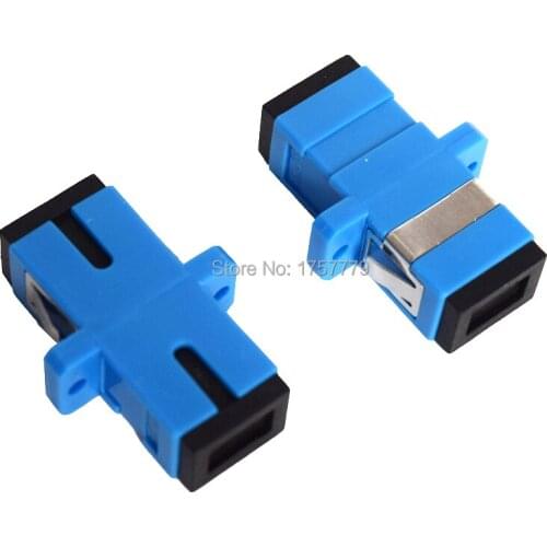Free shipping AB27B 50pcs SC-SC single/multi mode simplex flange coupler SC/UPC adapter fiber coupler for digital communications