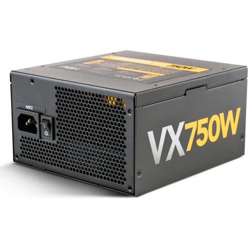 NOX power supply PC ATX Urano VX 750w-certified 80 PLUS Bronze, fan 140mm PWM control, Extra long flat Cables