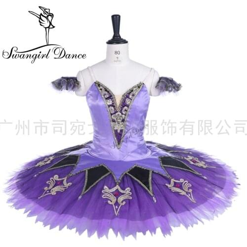 Corsaire Professional Ballet Tutu Pancake Girls Platter Classical Ballet Tutus For Women Ballerina purple Fairy Lilac BT9260