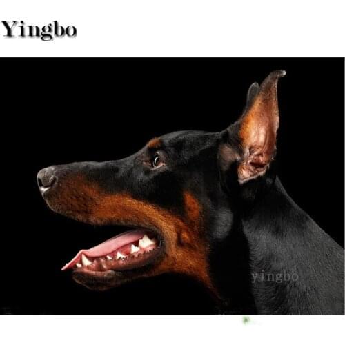 DIY Diamond Mosaic Dog 5D Diamond Painting kits Doberman Pinscher Cross Stitch Diamond Embroidery animal Rhinestone decoracion