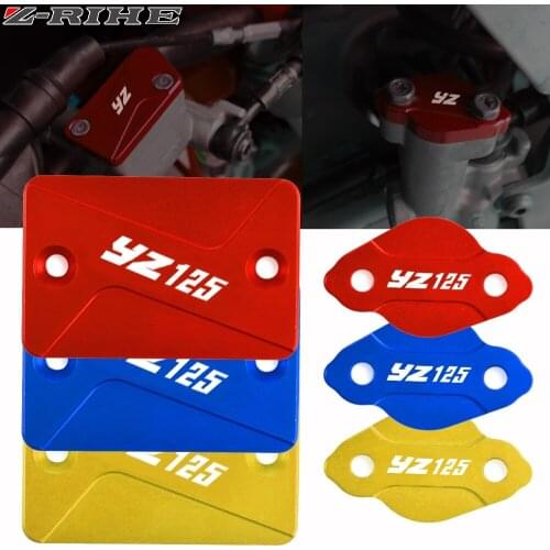 Motorcycle CNC Aluminum Front & Rear Brake Fluid Reservoir Cover Cap For Yamaha YZ 125 YZ125/250 F 2003 2004 2005 2006 2007