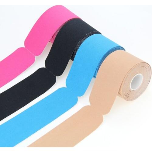 Precut Adhesive Elastic Bandage Cotton Sport Tape Protect Muscles, Relieve Pain & Reduce Lactate Secretion 5cm*5m