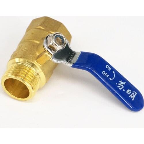 Brass Ball Valve 1/2" BSP Female to 1/2 BSP male Thread with handle for Air gas water fuel