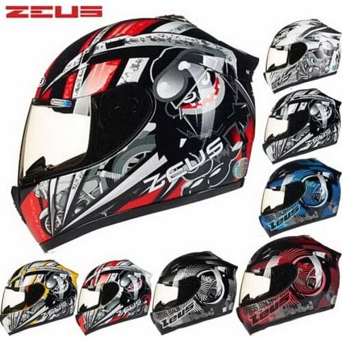 2019 New Taiwan ZEUS full Face motorcycle helmet motorbike racing Electric bicycle helmets four seasons for men/women ZS-2000A