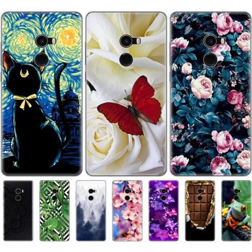 Soft silicone TPU case for Xiaomi Mix 2 case for Xiaomi Mi Mix 2 Mix2 back cover 360 full protective transparent coque