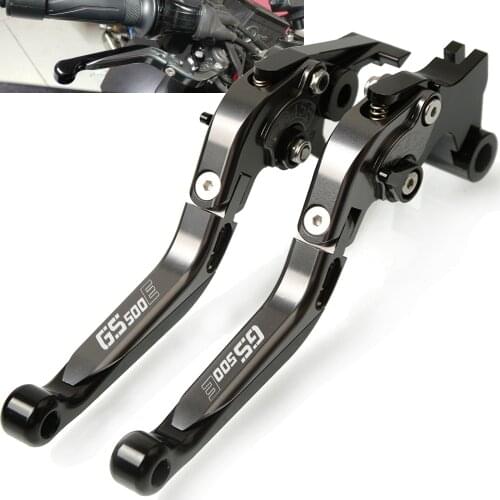 Motorbike brake Motorcycle Adjustable CNC Aluminum handle Brakes Clutch Levers Set For SUZUKI GS500E 1994 1995 1996 1997 1998