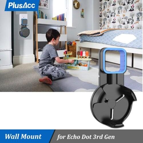 Children Room Outlet Wall Mount For Amazon Echo Dot 3rd Generation Saving Space Hanger Stand Holder Smart Voice Assistants