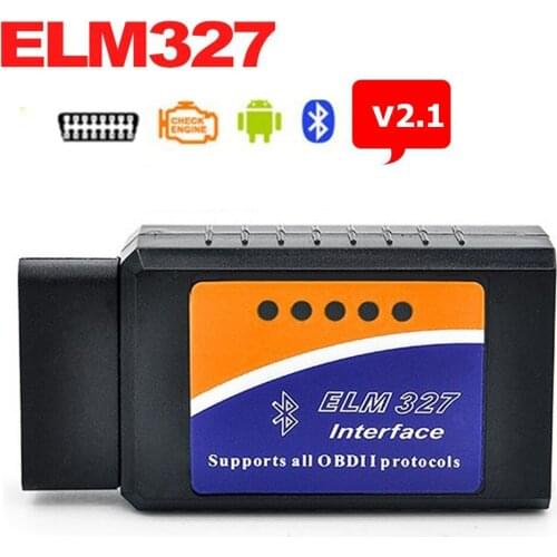 Newest ELM327 V2.1 Supports OBD II Protocols ELM 327 Bluetooth OBD-II OBD2 Diagnostic Scanner Free Shipping