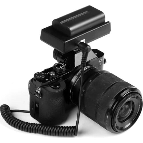 NP-F970 to NP-FW50 Dummy Battery Adapter Mount Plate for -Sony DSLR Cameras