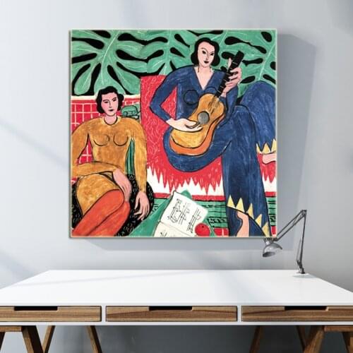 Henri Matisse Taschen Vogue Posters And Prints Guitar Girl Portrait Wall Art Canvas Painting Pictures For Living Room Home Decor
