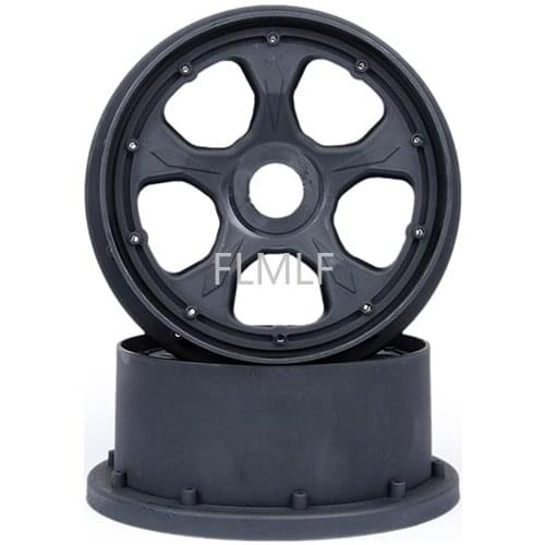 Front Wheel Rim Black (Gen.4) Fit for 1/5 HPI ROVAN ROFUN KM GTB TS BAJA 5B 5T 5SC