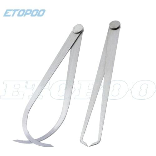 1set/2pcs 6~14 inches stainless steel clay pottery Inside Outside Caliper Metric Stainless Steel Vernier Caliper Measuring Tools