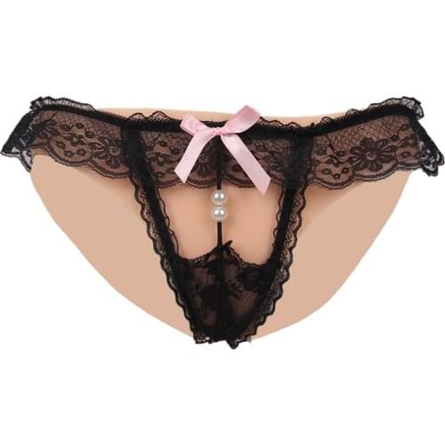 Crossdresser Silicone Fake Vagina Panty Hiding Gaff Insertable Briefs Hip Enhancer Boxer for Transgender Shemale Ajusen