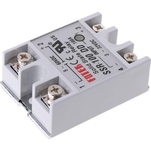 SSR-100 DD Solid State Relay Module 100A 3-32V DC Input 5-60V DC Output Relay