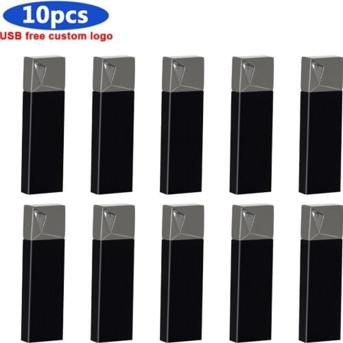 10pcs/lot USB Flash Drive 128GB 64GB 32GB Pen Drive metal 16GB 8GB 4GB high speed memory Flash USB 2.0 stick custom logo