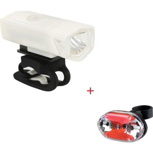 Bicycle Front Rear Light Set Colorful LED Bike Taillight Waterproof Cycling Riding Safety Warning Lamp Suit Bike Accessories