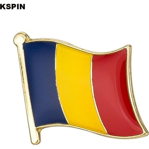 Romania flag badge pin lapel pin 100pcs a lot Brooch Icons KS-0109